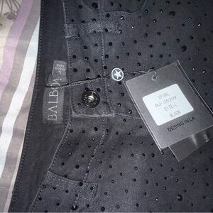 Balboa Black Textured jeans